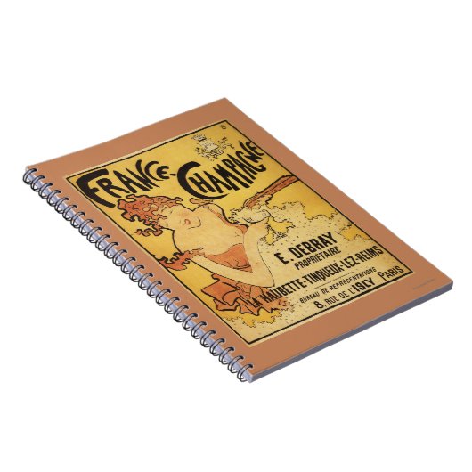 E. Debray Champagne Advertisement Poster Notitieboek (Rechterzijde)