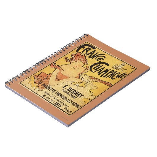 E. Debray Champagne Advertisement Poster Notitieboek (Linkerzijde)