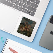 E. Delacroix - Marokkaanse ruiter die een Ford ove Sticker (Laptop met iPhone)