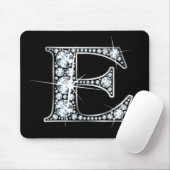 "E" Diamond Bling Mousepad Muismat (Met muis)