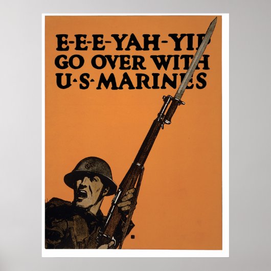 E-E-E-YAH-YIP, Amerikaanse mariniers Poster (Voorkant)