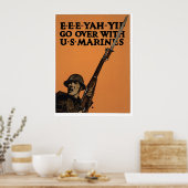 E-E-E-YAH-YIP, Amerikaanse mariniers Poster (Keuken)