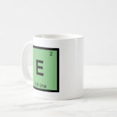 E - Echidna - Grieks chemiesurieschema Koffiemok (Voorkant links)