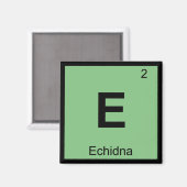 E - Echidna Grieks Scheikunde Periodiek Systeem Sy Magneet (Voorkant / Achterkant)