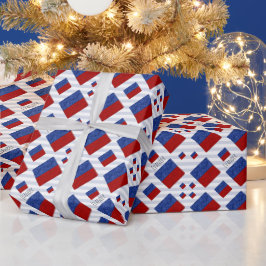 E Echo Nautical Signal Flag | Maritieme Code Cadeaupapier