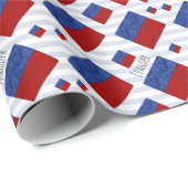 E Echo Nautical Signal Flag | Maritieme Code Cadeaupapier (Rol Hoek)