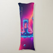 „E – Energie, Entwicklung, Ausdruck“ Lichaamskussen (Voorkant Verticaal)