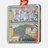 E-F uit een alfabet op basis van neursery-ritmes Metalen Ornament (Links)