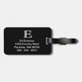 E Faux-"Diamond Bling"-Bagagelabel Bagagelabel (Achterkant horizontaal)