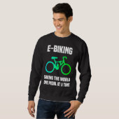 E-fiets E-fietsen pedaal grappen elektrische fie Trui (Voorkant volledig)