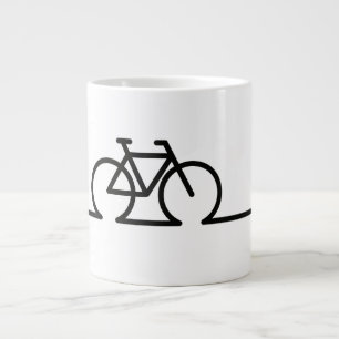 E fiets oplaadpunt lader symbool. Acculader Grote Koffiekop
