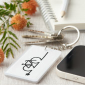 E fiets oplaadpunt lader symbool. Acculader Sleutelhanger (Voorkant Rechts)