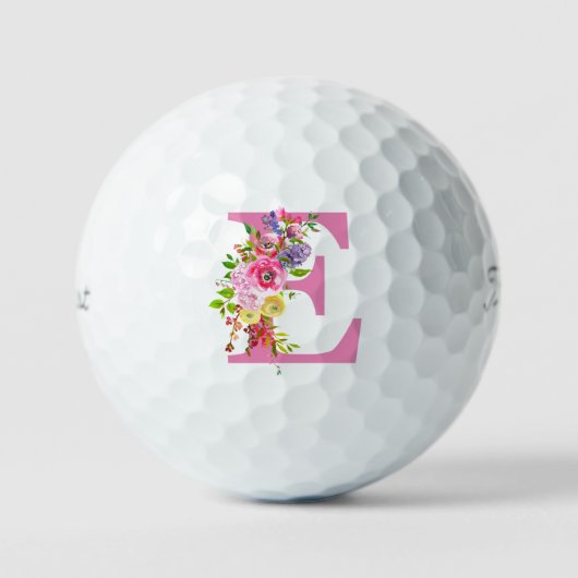 E Floral Golfballen (Voorkant)