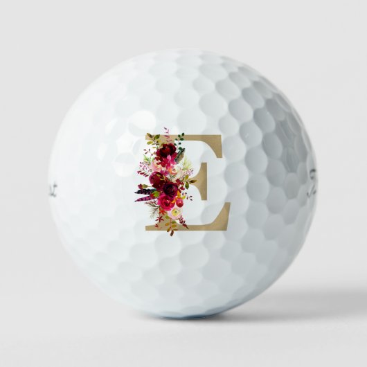 E Floral Golfballen (Voorkant)
