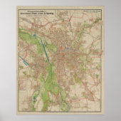 E. Gaebler’s Grosser Plan von Leipzig (1943) Poster (Voorkant)