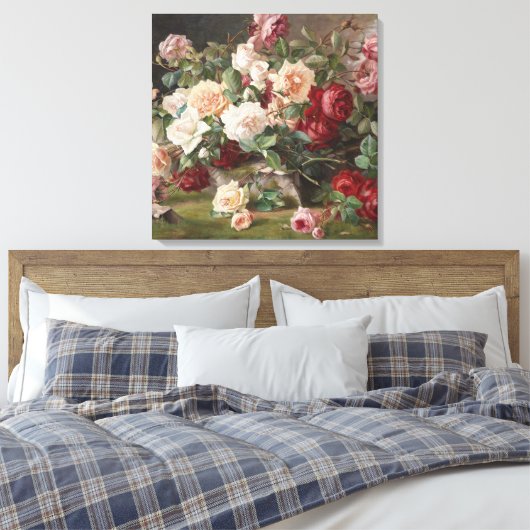 E. Hariel Roos leeft nog steeds Canvas Afdruk (Insitu (Slaapkamer))