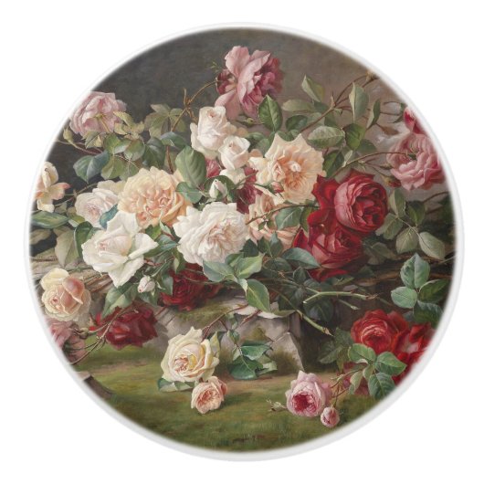  E. Hariel Roos leeft nog steeds Keramische Knop (Voorkant)