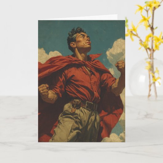 (E) Held Papa Kaart (Gele Bloem)