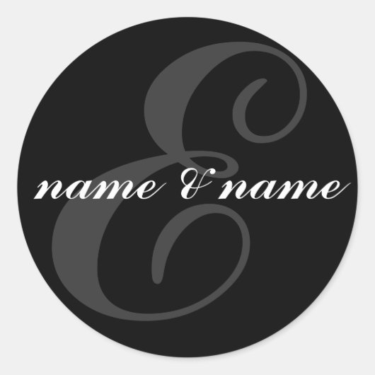 E initiaal label (Voorkant)