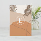 E - Initiaal Monogram Letter E Abstract Design Kaart (Staand voorkant)