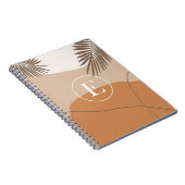 E - Initiaal Monogram Letter E Abstract Design Notitieboek (Rechterzijde)