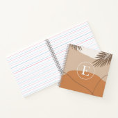 E - Initiaal Monogram Letter E Abstract Design Notitieboek (Binnen)