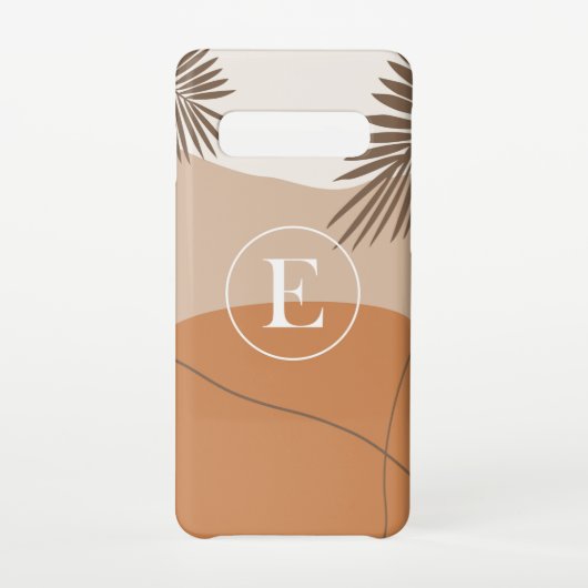 E - Initiaal Monogram Letter E Abstract Design Samsung Galaxy Hoesje (Achterkant)