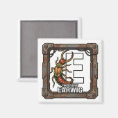 E is for Earwig – GTA Style ABC Learning Magnet (Voorkant / Achterkant)