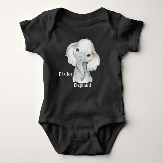 E Is For Elephant Romper (Voorkant)