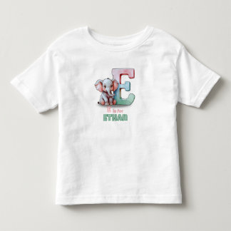 E is for Ethan – Personalized Toddler T-shirt 
