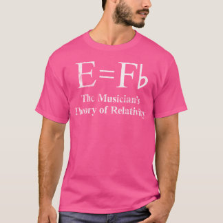 E is gelijk aan Fb. De relativiteitstheorie van de T-shirt