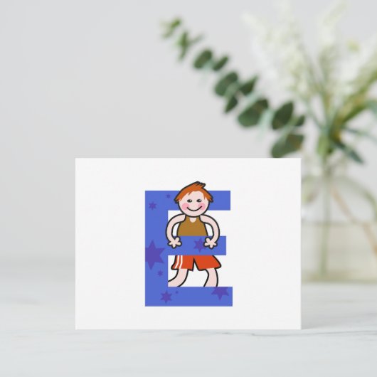 E is voor briefkaart (Staand voorkant)