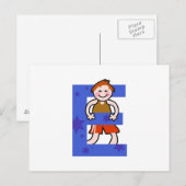 E is voor briefkaart (Voorkant / Achterkant)