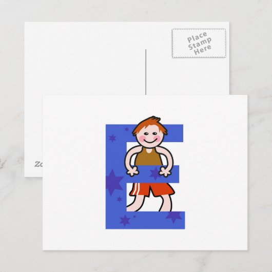 E is voor briefkaart (Voorkant / Achterkant)