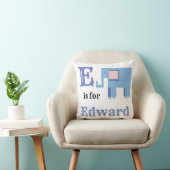E is voor Edward baby jongen Kussen (Stoel)