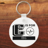 E is voor EEG Sleutelhanger (Voorkant)