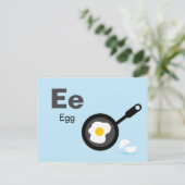 E is voor Egg - Alphabet Flash Kaart (Staand voorkant)