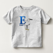 E is voor Egret Kinder Shirts (Voorkant)