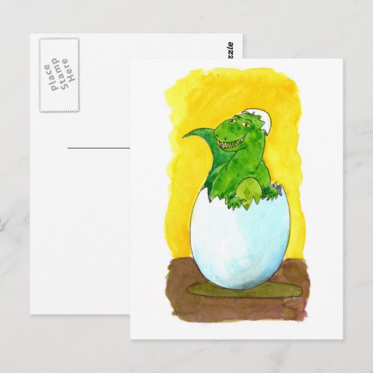 E is voor eieren briefkaart (Voorkant / Achterkant)