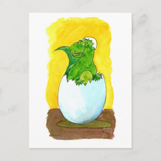 E is voor eieren briefkaart (Voorkant)