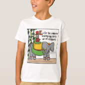 E is voor Eitjes Kinder T-shirt (Voorkant)