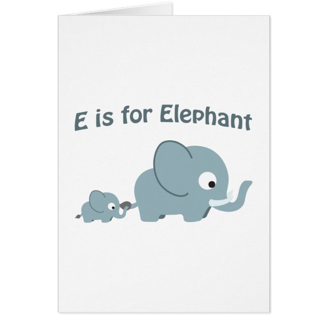 E is voor Elephant (Voorkant)