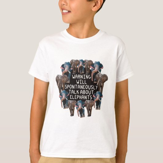 E is voor Elephant T-shirt (Voorkant)