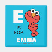 E is voor Elmo | Jouw namen toevoegen Magneet (Voorkant)