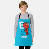 E is voor Elmo | Jouw namen toevoegen Schort (Gedragen)