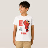 E is voor Elmo | Jouw namen toevoegen T-shirt (Voorkant volledig)
