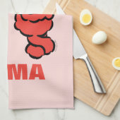 E is voor Elmo | Jouw namen toevoegen Theedoek (Quarter Fold)