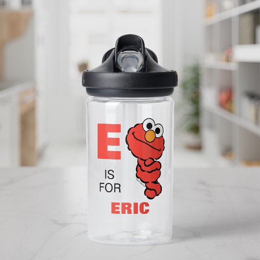 E is voor Elmo | Jouw namen toevoegen Waterfles