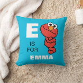 E is voor Elmo | Voeg je naam toe Kussen (Deken)