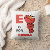 E is voor Elmo | Voeg je naam toe Kussen (Deken)